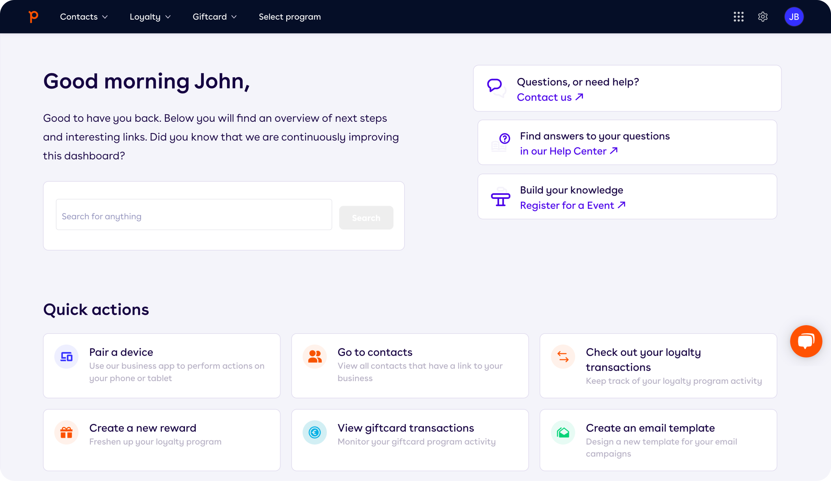 screenshot of Brand Loyalty